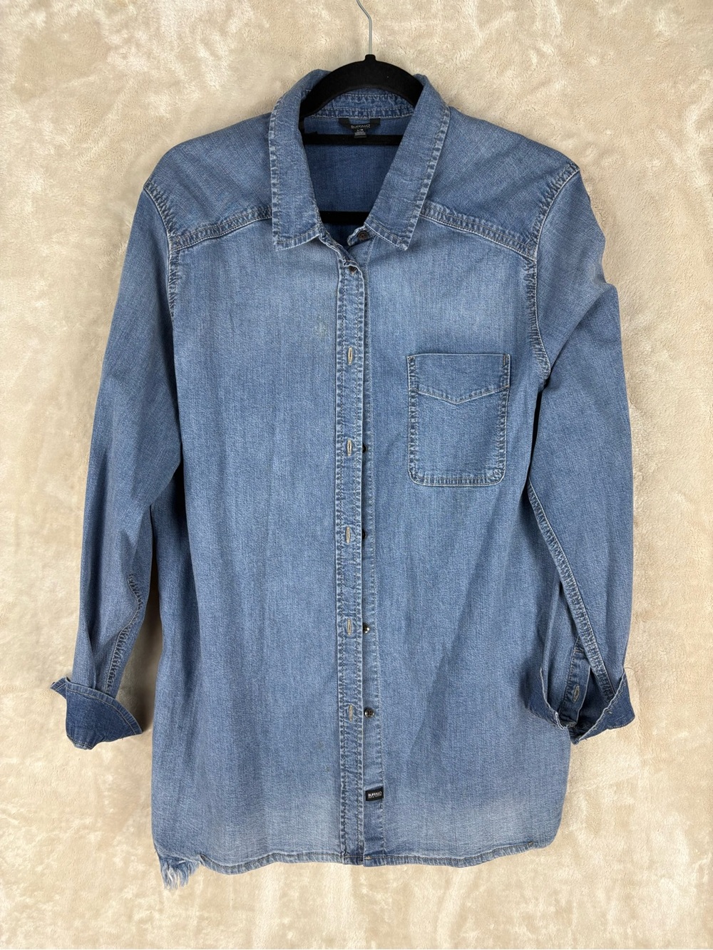 Buffalo David Bitton Light Blue Denim Shirt Jacket